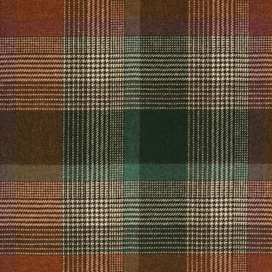 Brunel Wool Fabric by Abraham Moon Evergreen