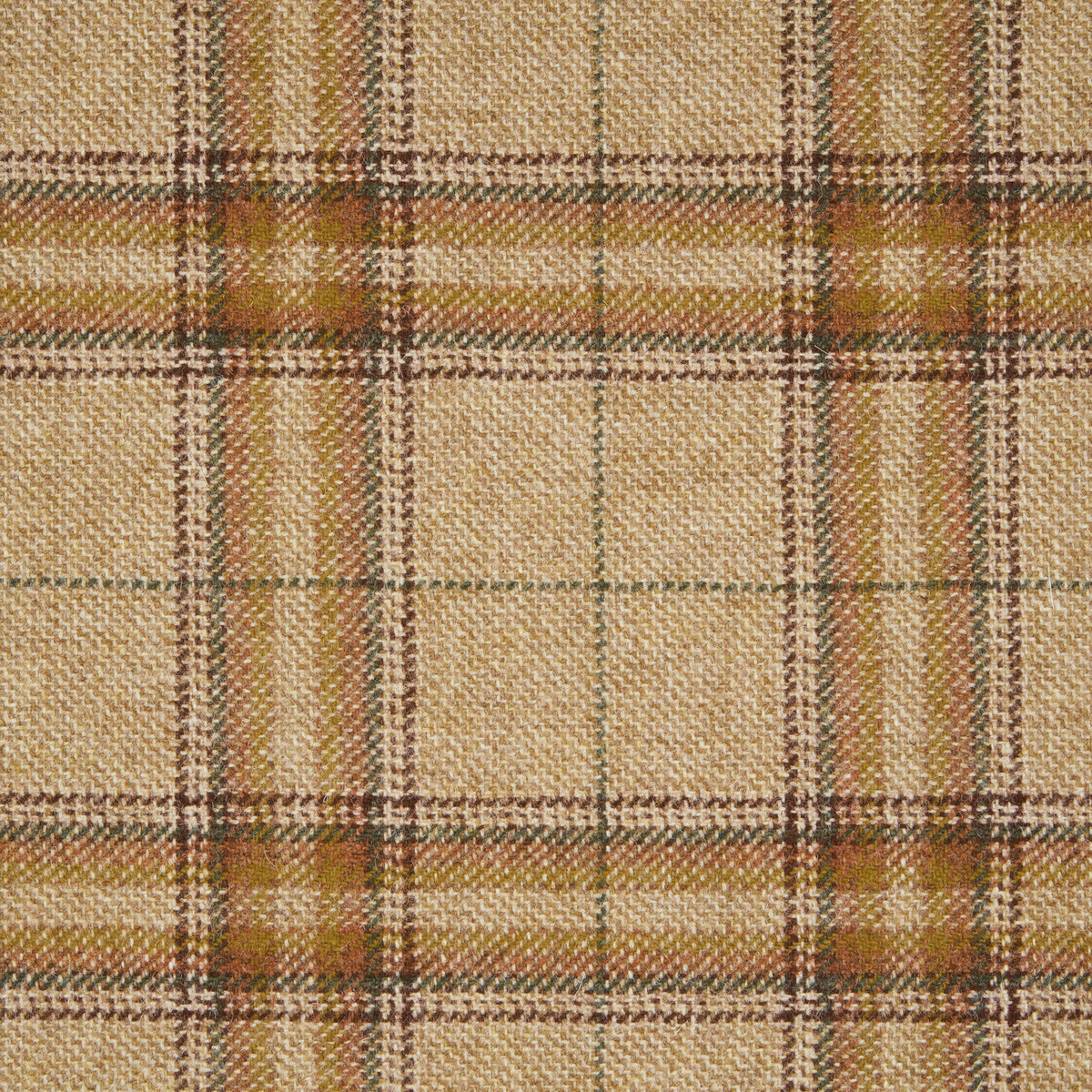 Apsley Wool Fabric by Abraham Moon Terracotta