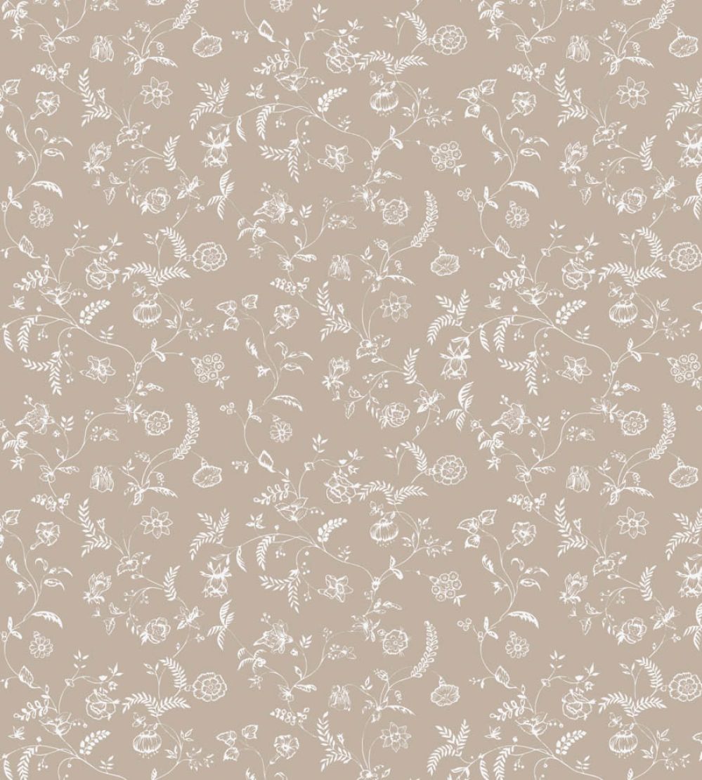 Uppark Wallpaper by Farrow & Ball Jitney / Wimborne White