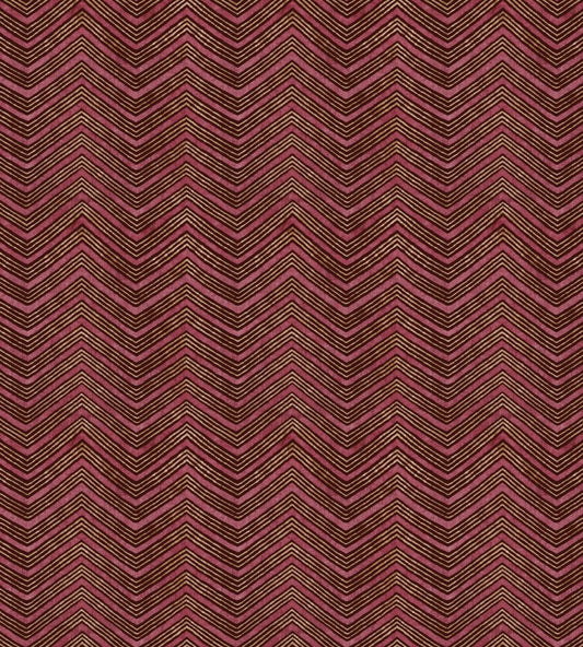 V&A Jaipur Fabric by Arley House Cranberry