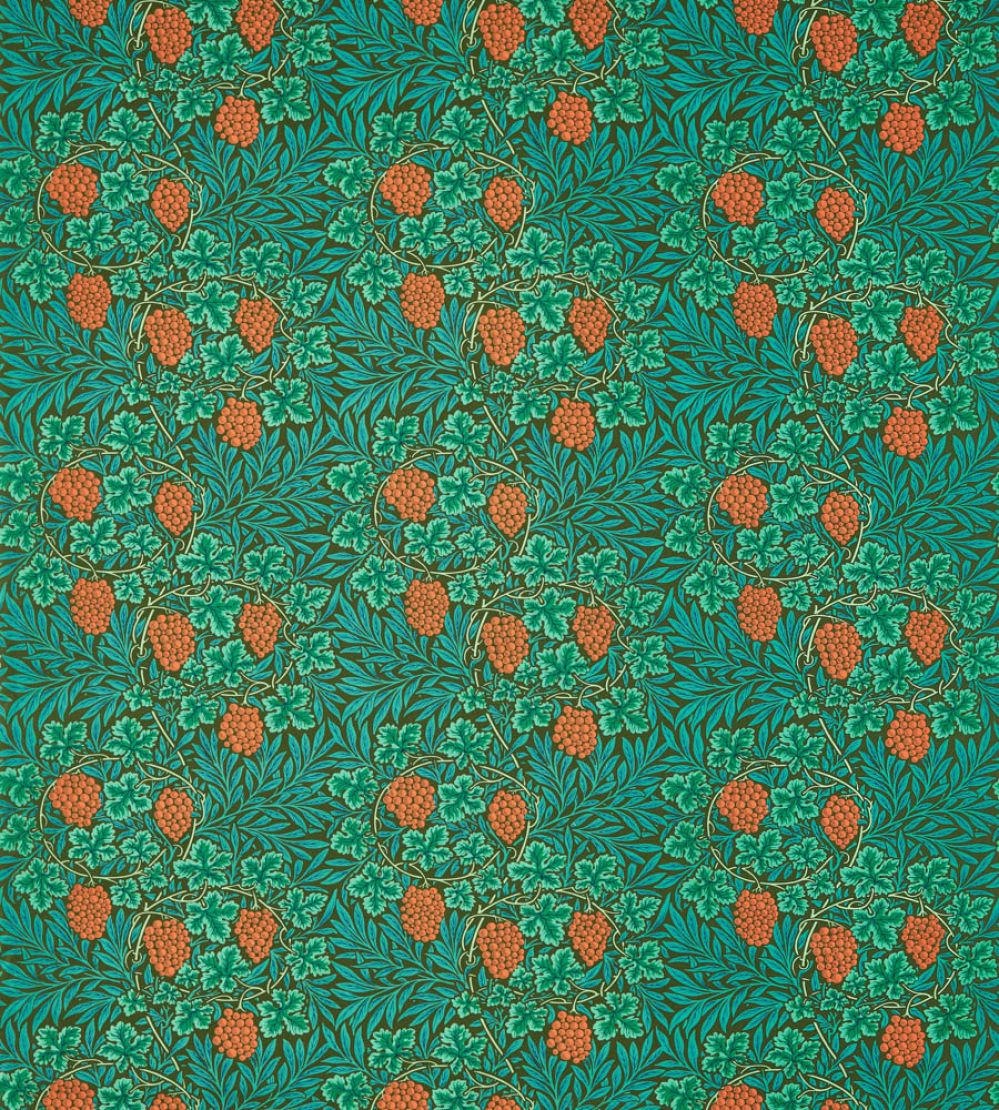 Vine Fabric by Morris & Co Dark Olive