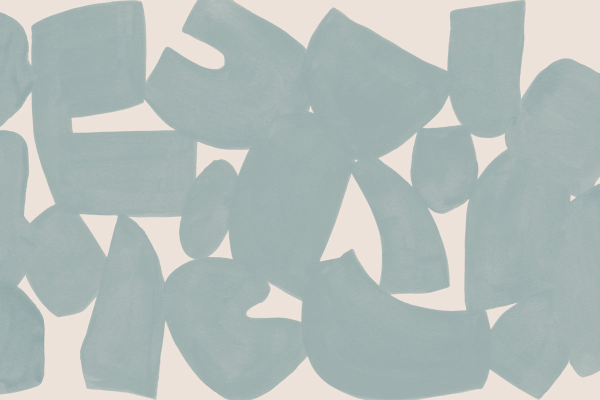 Wabi Blue mural by Hovia