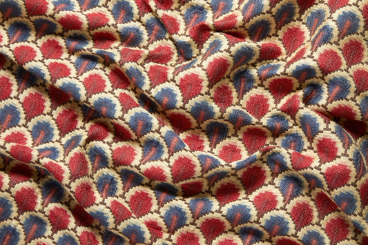 Walsingham Weave Fabric by Flora Soames in Lapis