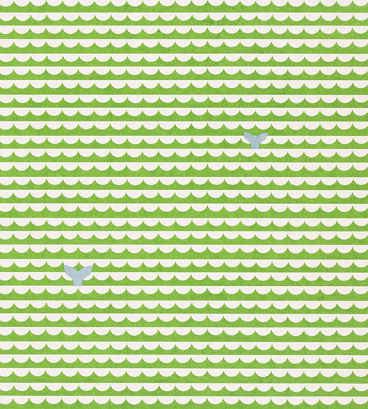 We Sailed Away Wallpaper by Christopher Farr Cloth Grass