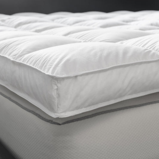 White Down Mattress Topper by Downright, detail view
