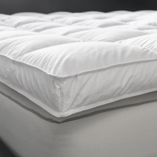 White Goose Down Mattress Topper by Downright, detail view