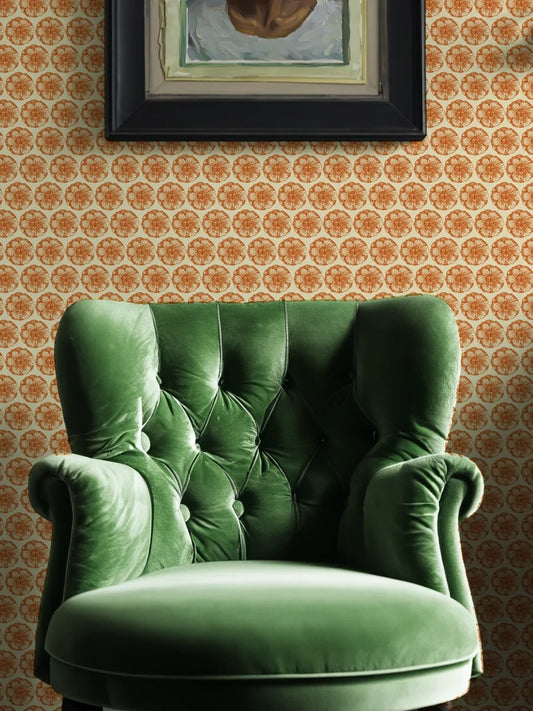 Wild Flower Wallpaper by Studio Lisa Bengtsson in Original, room view