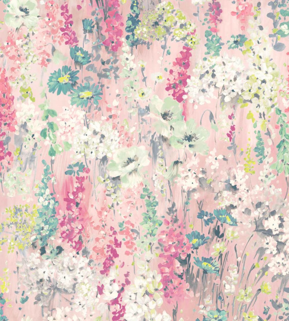 Wilderness Wallpaper by Woodchip & Magnolia Shell Pink