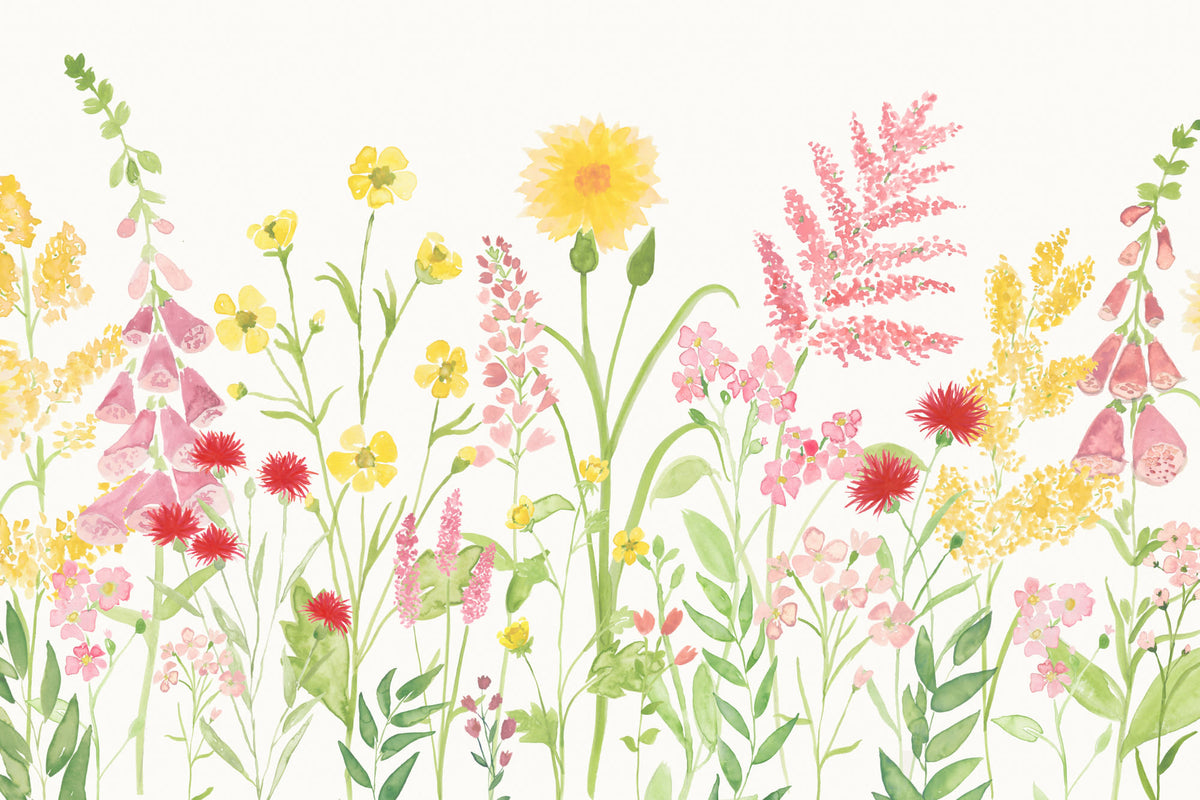 Wildflower Pink mural by Hovia