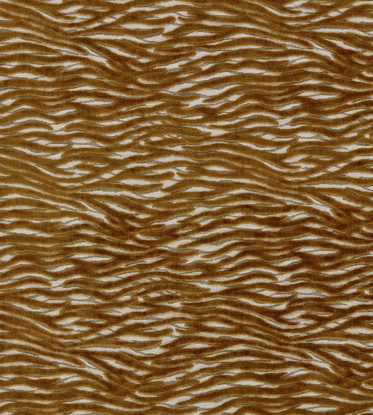 Wildstripe Fabric by Clarke & Clarke Bronze