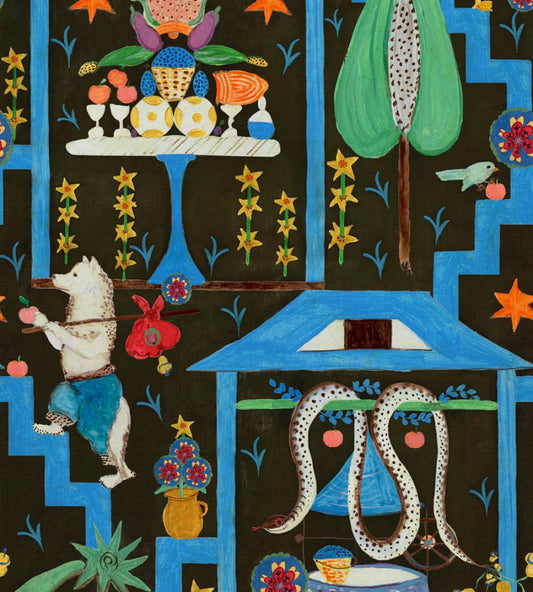Wonderland Wallpaper by MINDTHEGAP Anthracite