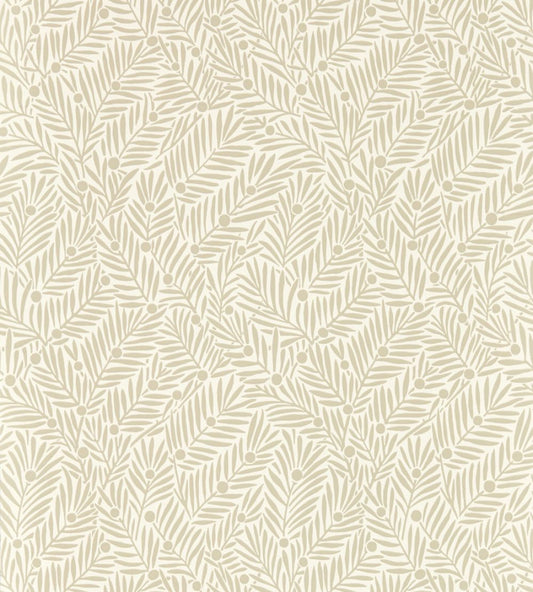 Yew & Aril Wallpaper by Morris & Co Rice Paper