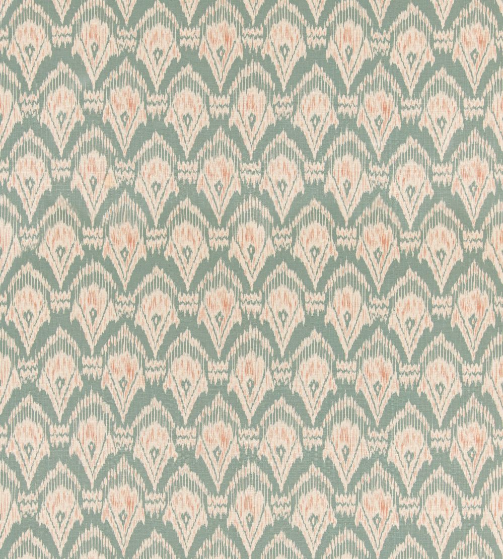 Zaraband Texture Fabric by GP & J Baker Teal/Spice