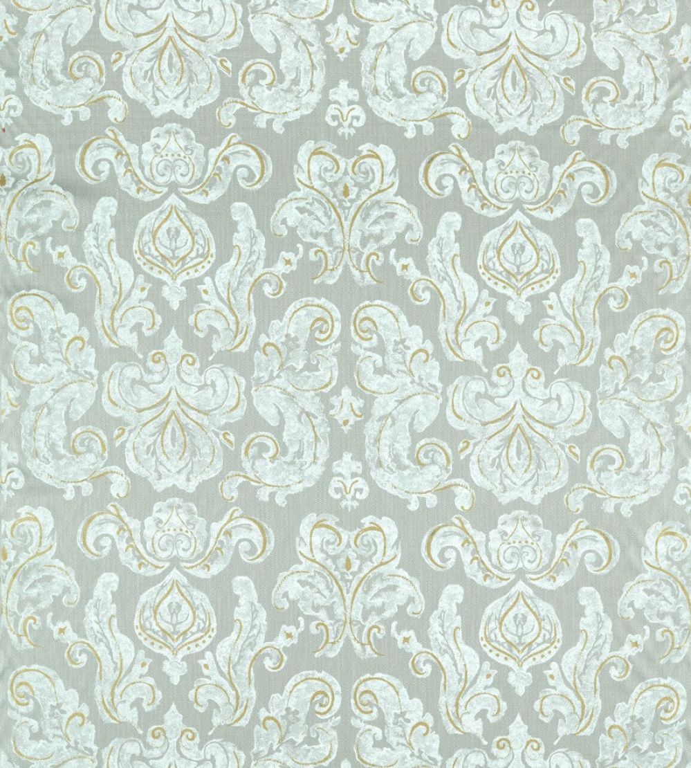 Brocatello Impasto Fabric by Zoffany Silver