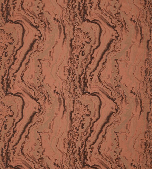 Serpentine Fabric by Zoffany Henna