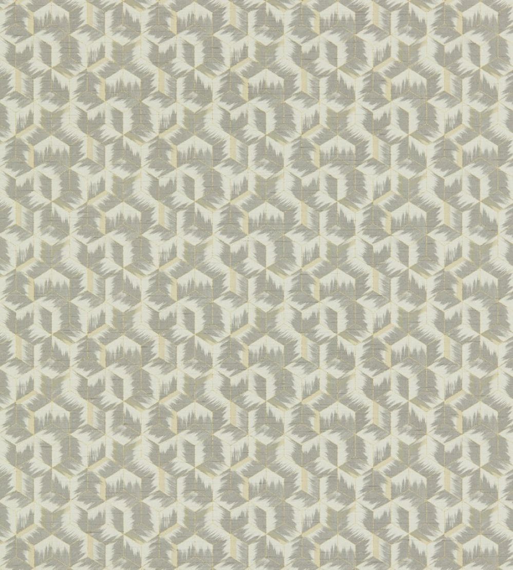 Tumbling Blocks Wallpaper by Zoffany Faded Anthracite