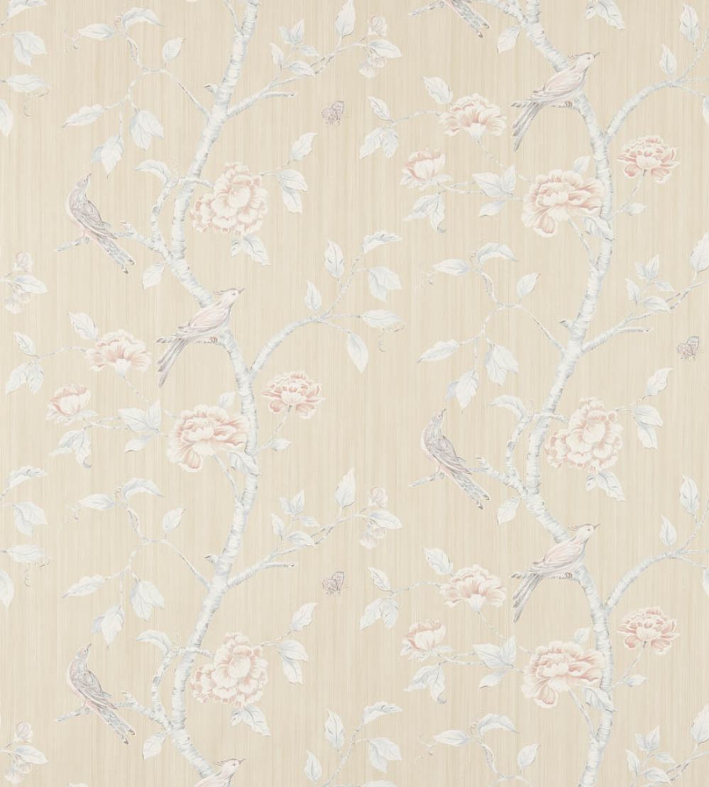 Woodville Wallpaper by Zoffany White Clay