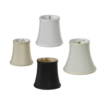 Chandelier Bell Style Softback Shade, Tissue Shantung Material, Choice of Color and Size