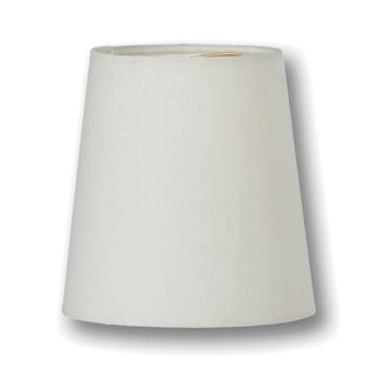 Chandelier Empire Hardback Shades, Ivory Microfiber Chiffon