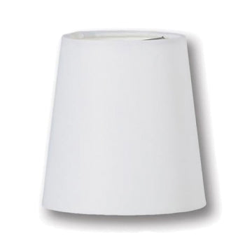 Chandelier Empire Hardback Shades, White Microfiber Chiffon