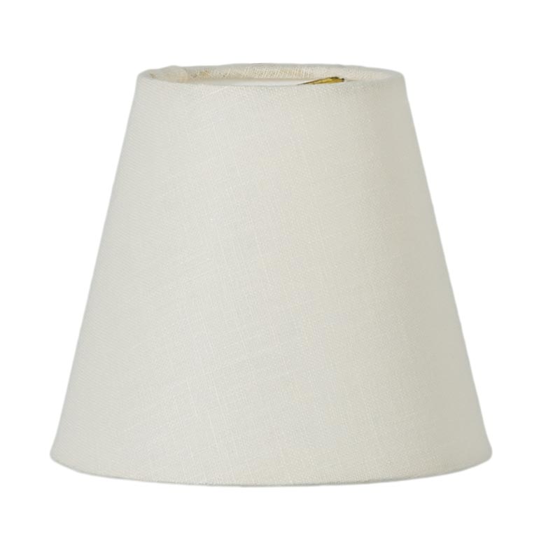 Chandelier Empire Hardback Shades, Eggshell Color Linen