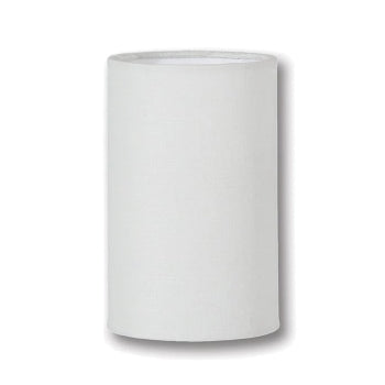 Cylinder style Chandelier Hardback Shade, 4(T) x 4(B) x 6.5(H), Off-White Linen, image 1 of 3