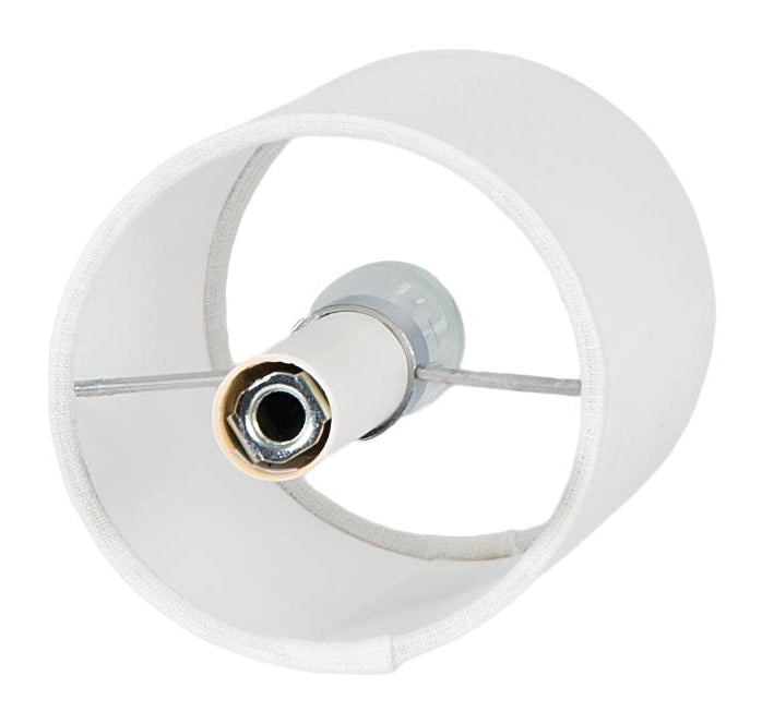 Cylinder style Chandelier Hardback Shade, 4(T) x 4(B) x 6.5(H), Off-White Linen