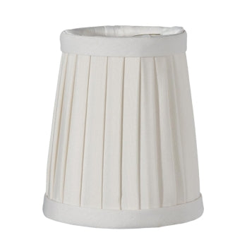 Off-White Mini Pleated Chandelier Lampshade - TRH1040