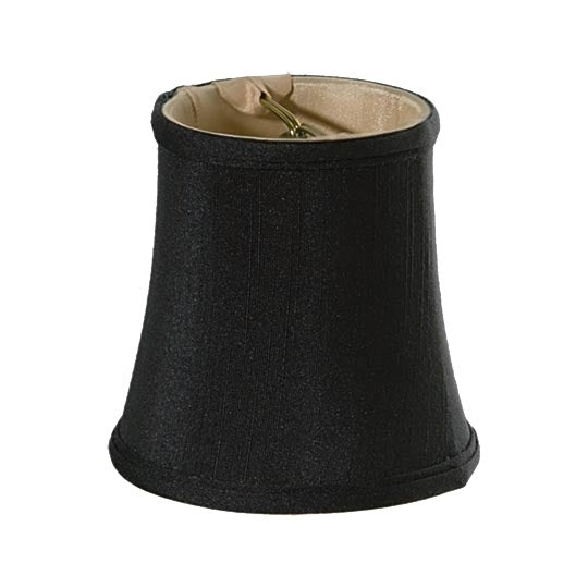 Chandelier Shade Mini Bell with 6" Base Diameter, Tissue Shantung, Choice of Color