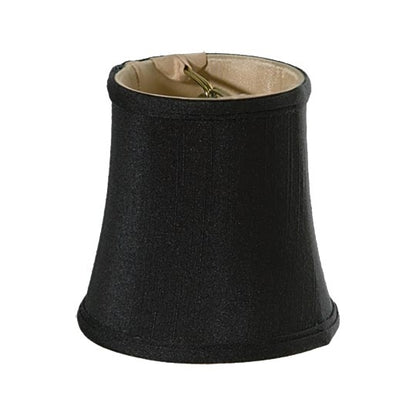 Chandelier Shade Mini Bell with 6" Base Diameter, Tissue Shantung, Choice of Color