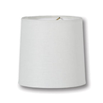 Chandelier Retro Drum Hardback Shades, Off White Color 100% Fine Linen, Choice of Size