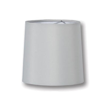 Chandelier Retro Drum Hardback Shades, Dove Grey Color Microfiber Chiffon
