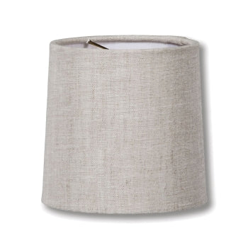 Chandelier Retro Drum Hardback Shades, Natural Color 100% Fine Linen