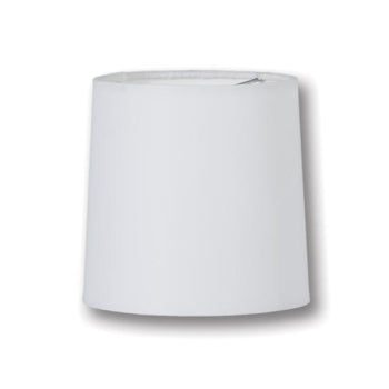 Chandelier Retro Drum Hardback Shades, Ivory Microfiber Chiffon
