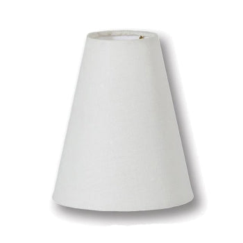 Tapered Deep Empire style Chandelier Shades, Off White Linen, Choice of Size