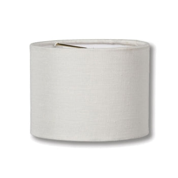 Chandelier Shade Mini Drum Hardback, Eggshell Color 100% Fine Linen Material