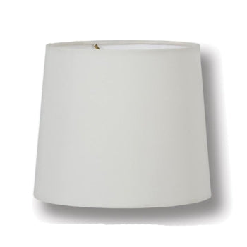 Retro Drum Lamp Shade, Ivory Color, Microfiber Chiffon, Washer Fitter