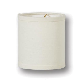 Chandelier Deep Drum Hardback Shades, Eggshell Color, 100% Fine Linen, Choice of Size