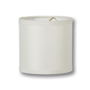 Chandelier Deep Drum Hardback Shades, Ivory Color Micro Fiber Chiffon, Choice of Size