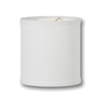 Chandelier Deep Drum Hardback Shades, Off White Color 100% Fine Linen, Choice of Size