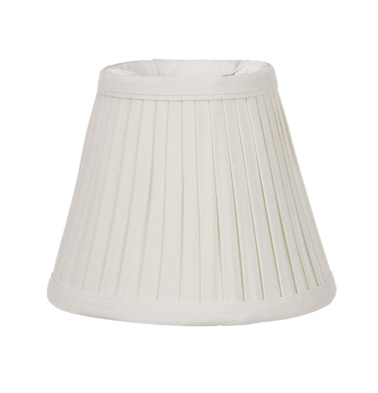 Pleated Empire Tissue Shantung Off White Softback Chandelier Shade