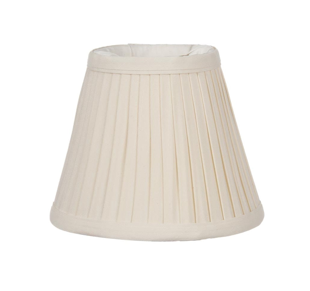 Pleated Empire Tissue Shantung Eggshell, Softback Chandelier Shade