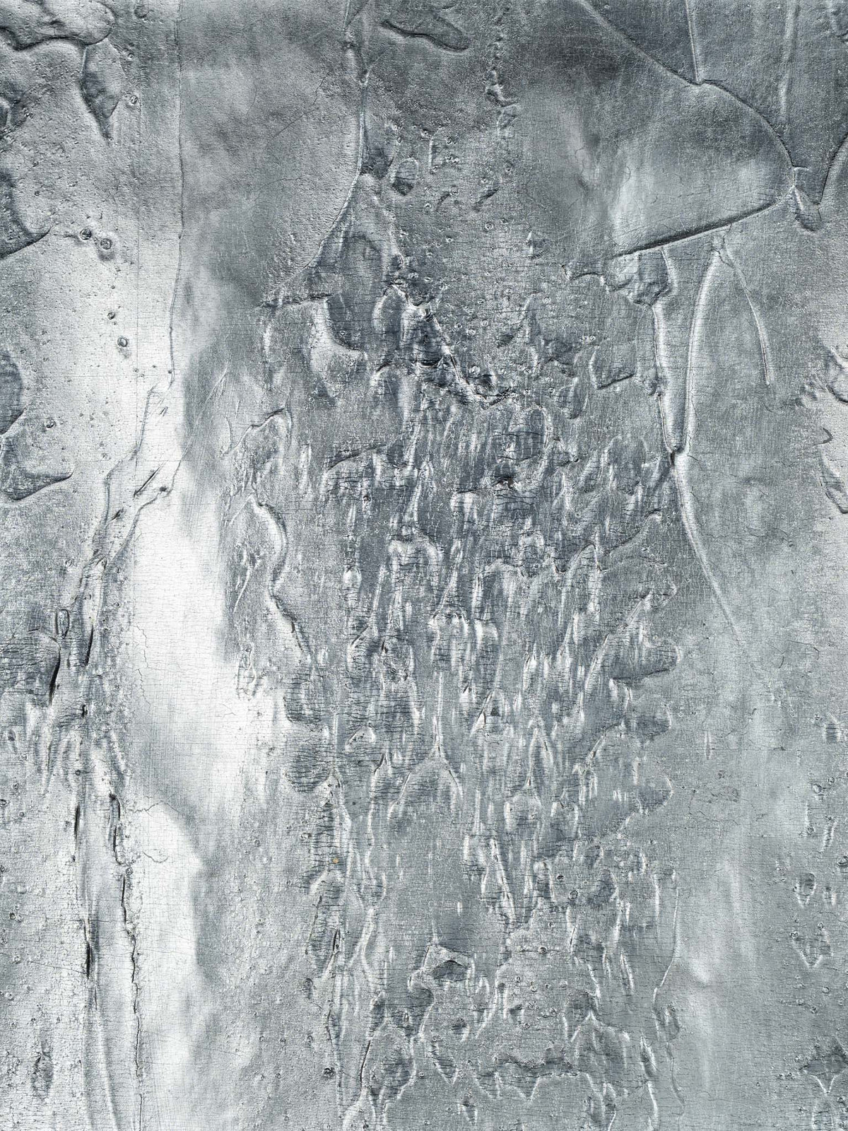 Rustic Metallic Wallpaper by Holland & Sherry in Silver Dollar