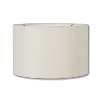Mid Century Retro Drum Lamp Shade, Eggshell Color, 100% Fine Linen, Choice of Size