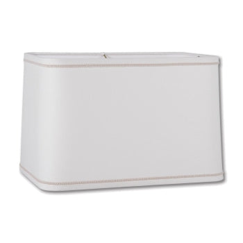 Off White Linen Round Corner Rectangle Lampshade, Choice of Size