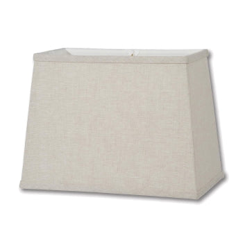 Retro Rectangle Lamp Shade, Natural Color 100% Fine Linen Material, Choice of Size
