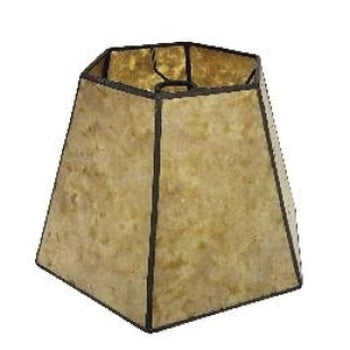Golden Hexagon Style Mica Lampshade