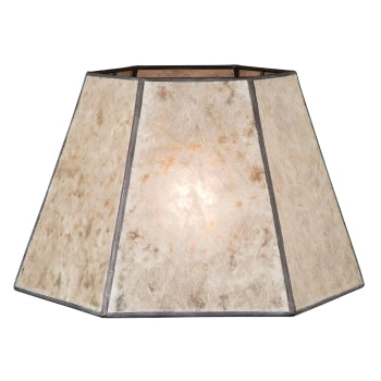 Hexagon Shape Mica Lampshade, UNO fitter