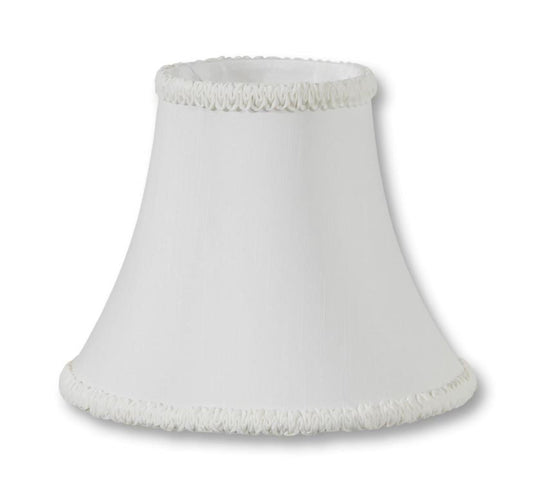 Off White Vanity Bell with Hand Made Ruching, Tissue Shantung, Choice of Size and Fitter