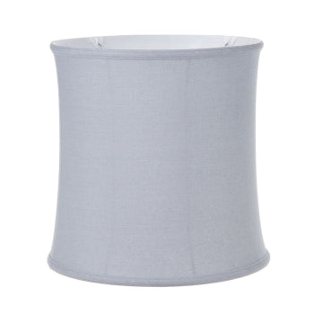 Grey Color Linen, Deep Drum Softback Shade
